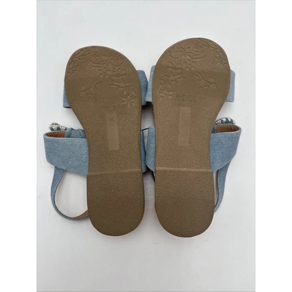 New Little Kids Dolce Vita Caicey Blue Denim Ankle Strap Sandals Size 3